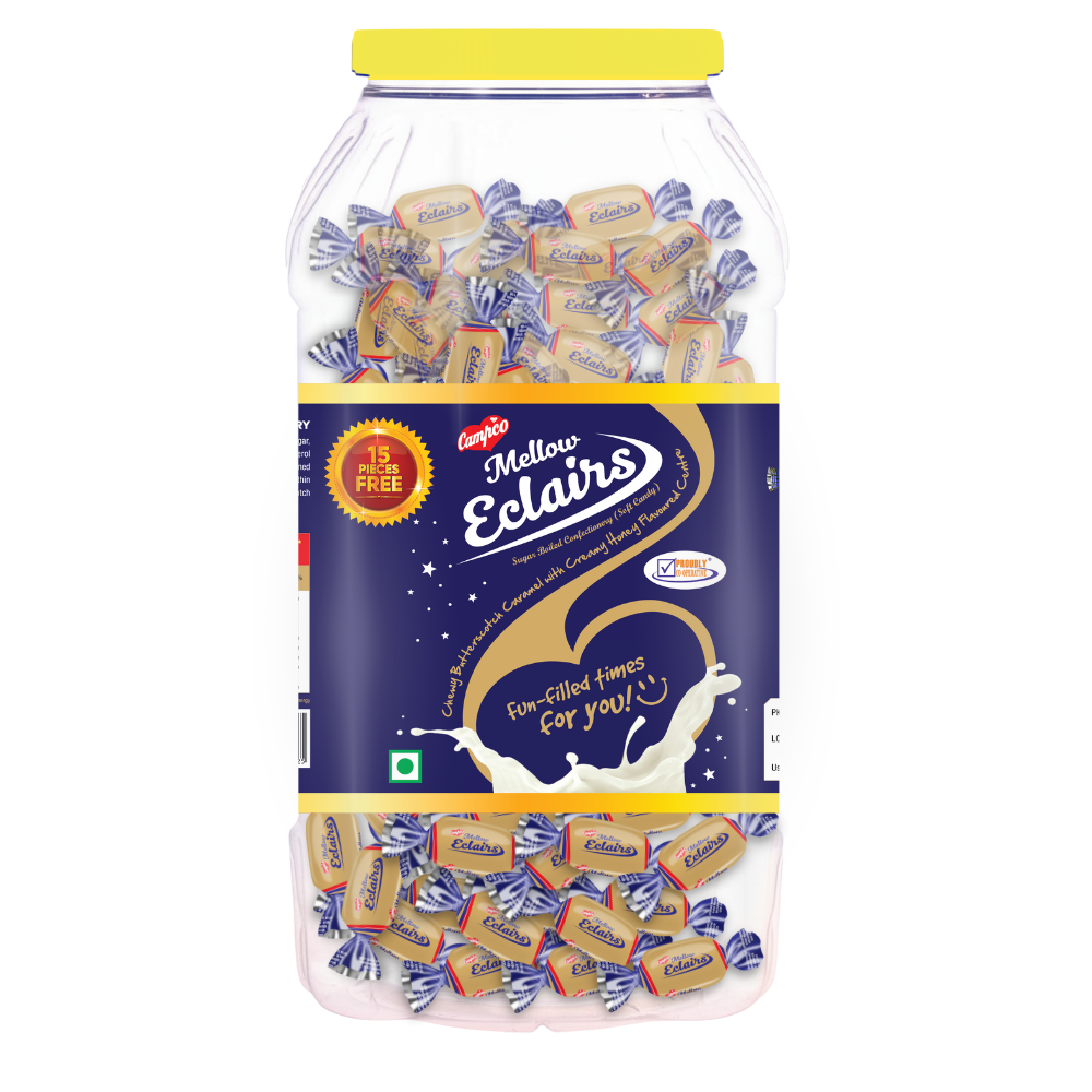 Campco Mellow Éclairs – 3.5g × 225 + 15 Free (Jar Pack)