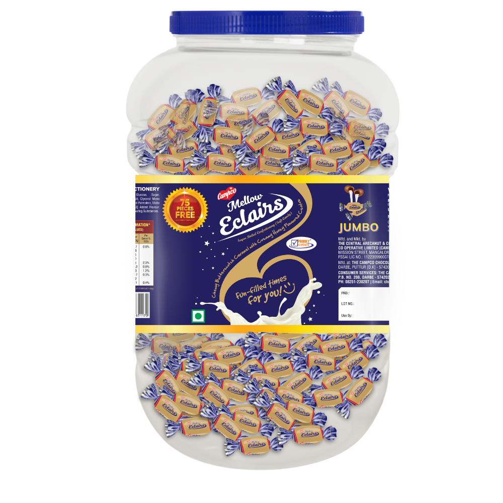 Campco Mellow Éclairs – 3.5g × 725 + 75 Free (Jumbo Jar)