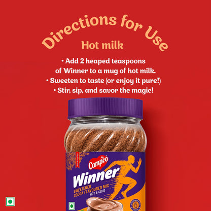 Campco Winner Cocoa Beverage Mix 400g Jar MRP 180/-