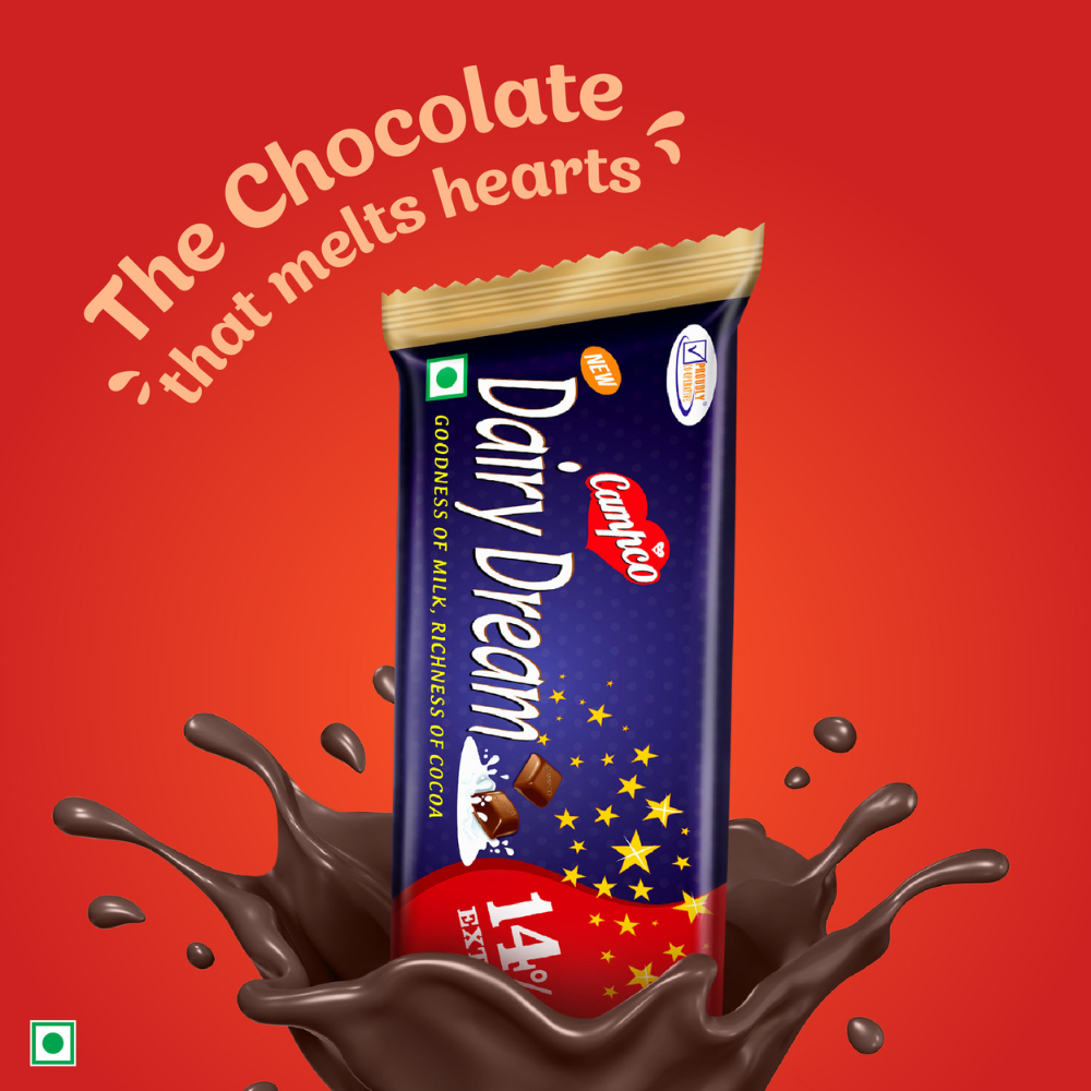 Campco Dairy Dream Milk Chocolate – 40g × 12 Pieces