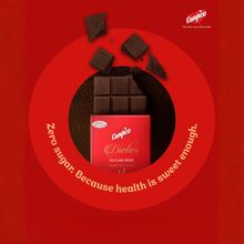 Campco Dieter Sugar-Free Dark Chocolate – 50g × 10 Pieces
