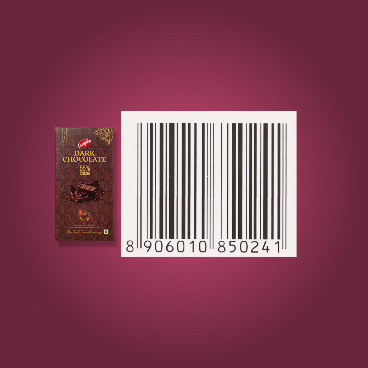 CAMPCO Dark Chocolate Combo Pack - 2 x Fruit 'n' Nut + 2 x 55% Cocoa (4 x 150g)