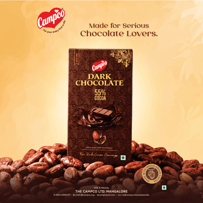 CAMPCO Dark Chocolate 55% Cocoa - Pack of 2 (2 x 150g)
