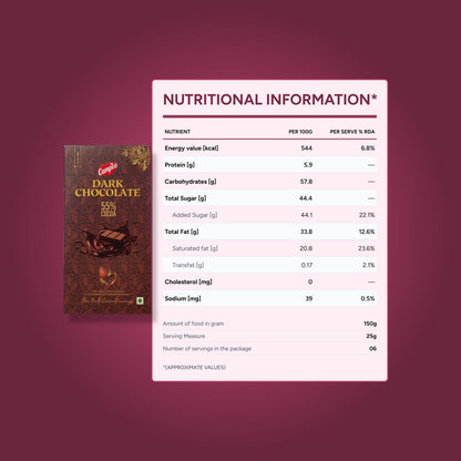 CAMPCO Dark Chocolate Combo Pack - 2 x Fruit 'n' Nut + 2 x 55% Cocoa (4 x 150g)