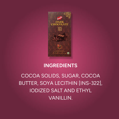 CAMPCO Dark Chocolate Combo Pack - 2 x Fruit 'n' Nut + 2 x 55% Cocoa (4 x 150g)