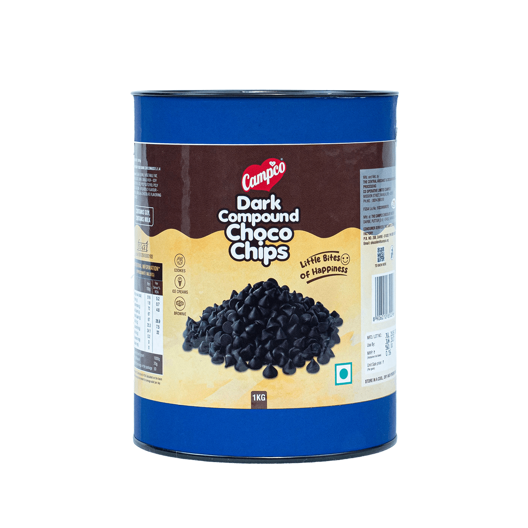 CAMPCO Dark Compound Chocochips, 1 kg