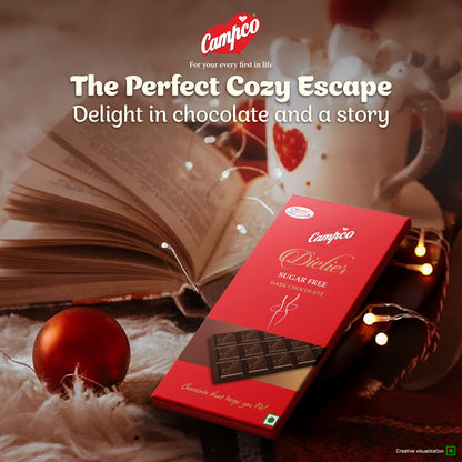 Campco Dieter Sugar-Free Dark Chocolate – 50g × 10 Pieces
