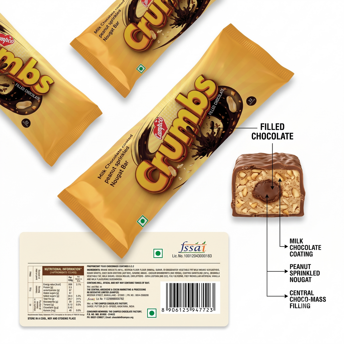 Campco Crumbs – 20g × 12 Pieces Rs.10/-