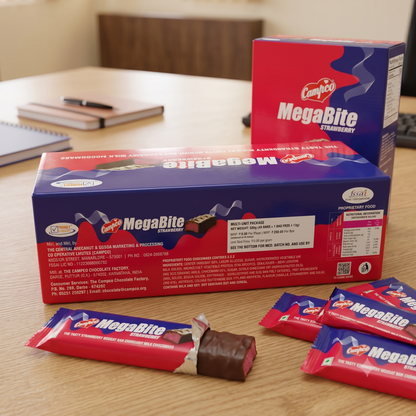 Campco MegaBite Strawberry New – 21g × 24 + 1 free