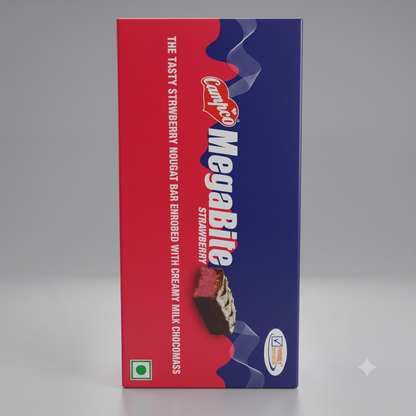 Campco MegaBite Strawberry New – 21g × 24 + 1 free