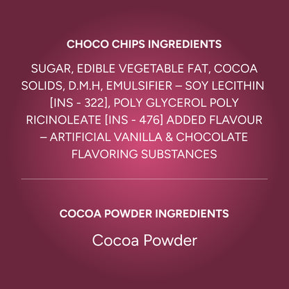 CAMPCO Dark Compound Chocochips 1 kg & Cocoa Powder 80 g Combo
