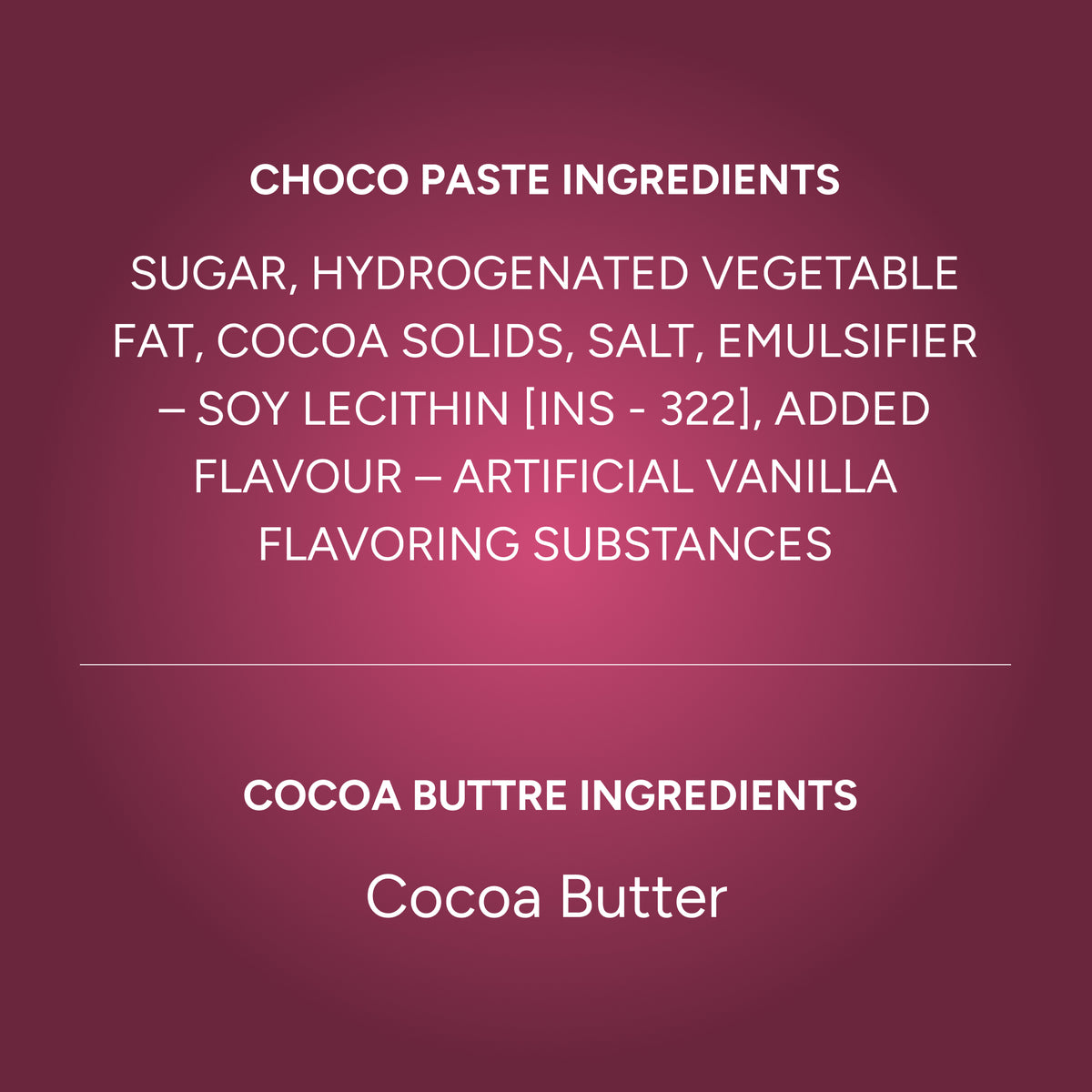 CAMPCO Chocopaste 1 kg & Cocoa Butter 1 kg Combo