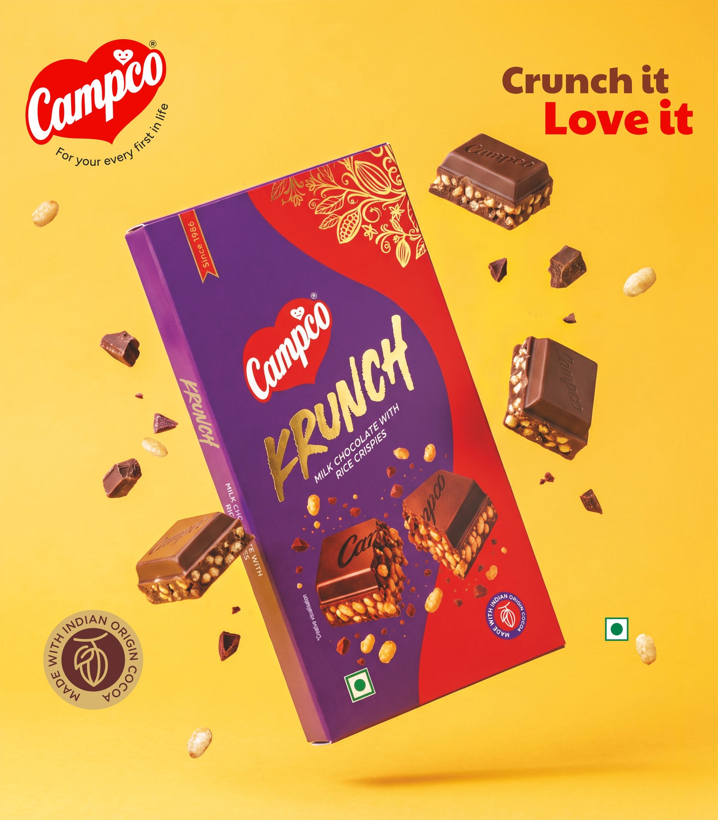 Campco Krunch – 50g × 10 Pieces (MRP 800)