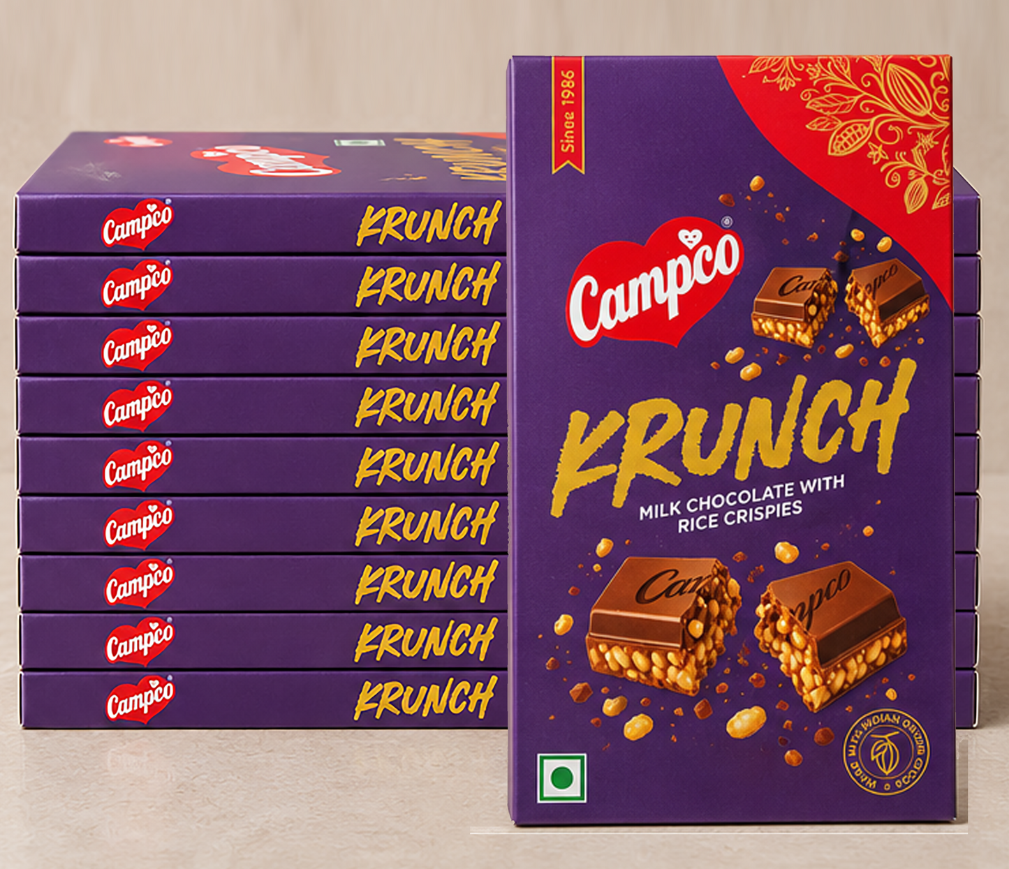 Campco Krunch – 50g × 10 Pieces (MRP 800)