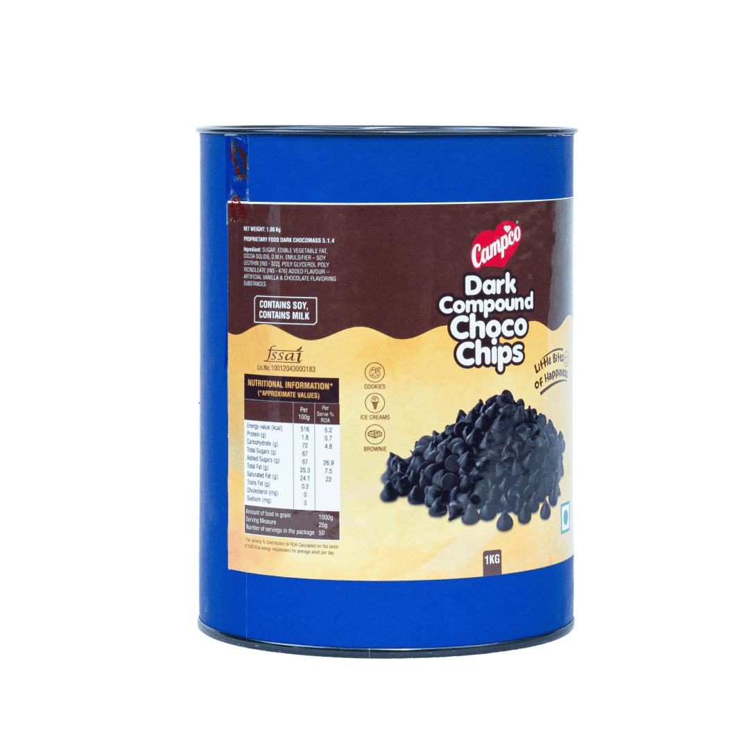 CAMPCO Dark Compound Chocochips, 1 kg