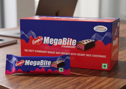 Campco MegaBite Strawberry New – 21g × 24 + 1 free