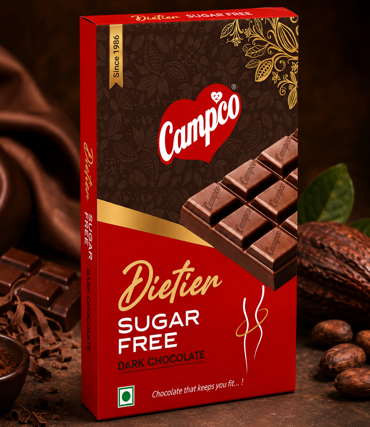 Campco Dieter Sugar-Free Dark Chocolate (MRP 80)